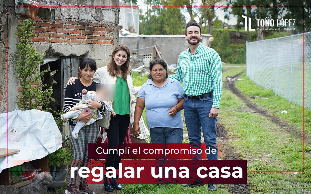 Cumplí el compromiso de regalar una casa